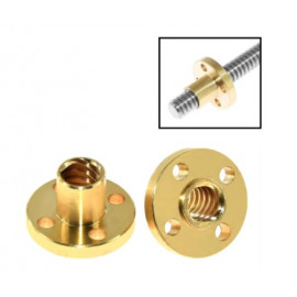 Brass Flange Nut for Trapezoidal Screw T8 Pitch 2 mm – EX4430