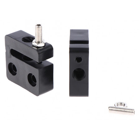 Plastic Nut for T8 Trapezoidal Screw 2mm Pitch with Anti-Backlash Corrector – EX4301