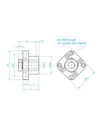 Лагерна опора FK 12- фиксирано захващане, лагерна опора