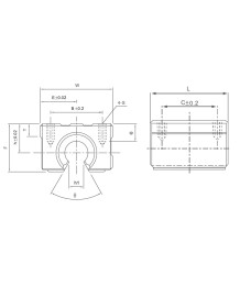Linear Bearing SBR - C25 - EXSBR25UU