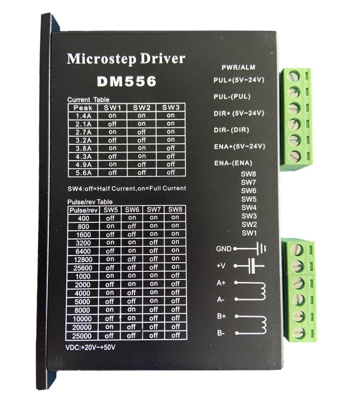 Драйвер за стъпков мотор DM556, драйвер за стъпков мотор