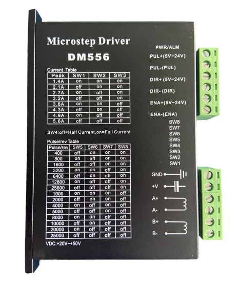Драйвер за стъпков мотор DM556, драйвер за стъпков мотор