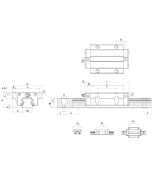 Блокче HGW 20 CA, Блокче HGW,  блокче за линейна релса HGH