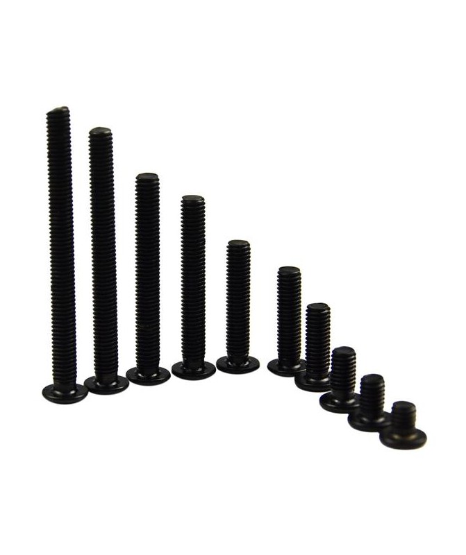 Low-profile hex socket bolts, fasteners, bolts