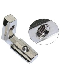 L-shaped angular connector for profiles 30x30, 30x60