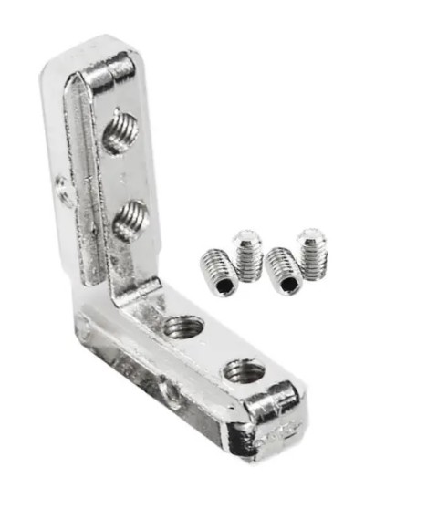 L-shaped angular connector for 40x40B profile