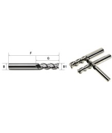 carbide 3-flute end mill for aluminium, cutting tools