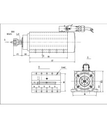 Шпиндел 3.5KW ER20 18000RPM - EXSP20ERF