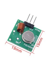 RF Transmitter Module + RF Receiver Module с работна честота 433 MHz