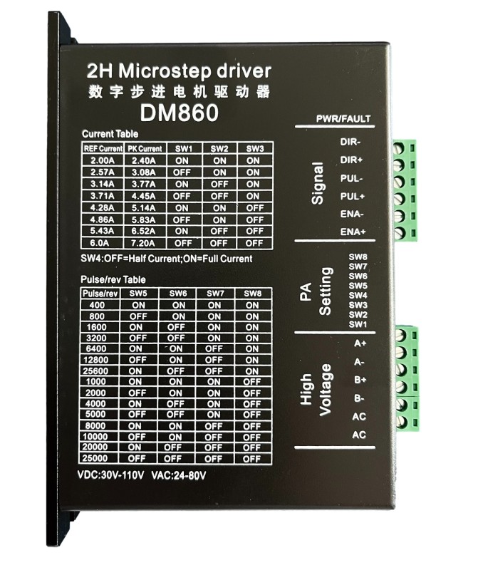 Драйвер за стъпков мотор DM860H, Драйвер за стъпков мотор,