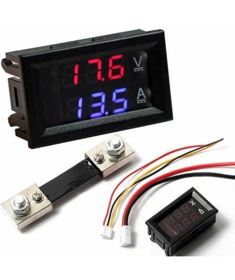 Digital Voltmeter and Ammeter for DC Voltage 100V/100A - EXDC100
