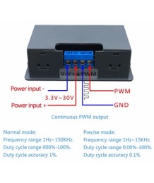 Single-channel frequency generator 1Hz-150kHz, with frequency adjustment and PWM