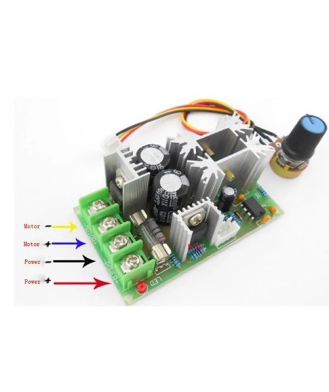 Pulse Width Modulation Controller for DC Brushed Motor 10-60V, 20A