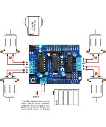 Разширителна платка L293D Motor Driver Board за UNO R3