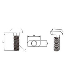 T-slot nuts, fasteners for CNC machines, fastening elements