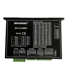 SH-CL86BH hybrid servo driver – front panel and terminals