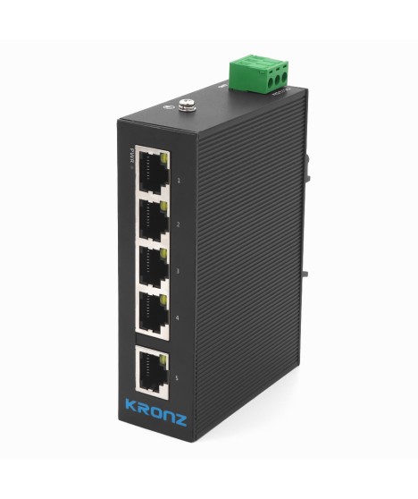Industrial 5-Port Ethernet Switch 10/100 Mbps – KRONZ UE-05TC