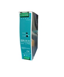 DIN Rail Switching Power Supply EDR-75-24, 75W, 24V, 3.2A