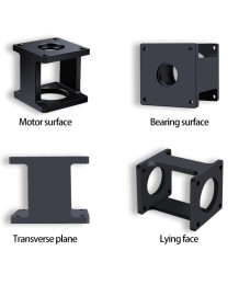 Монтажна стойка за стъпков мотор NEMA 23–34 – алуминиева серия DB57 / DB86