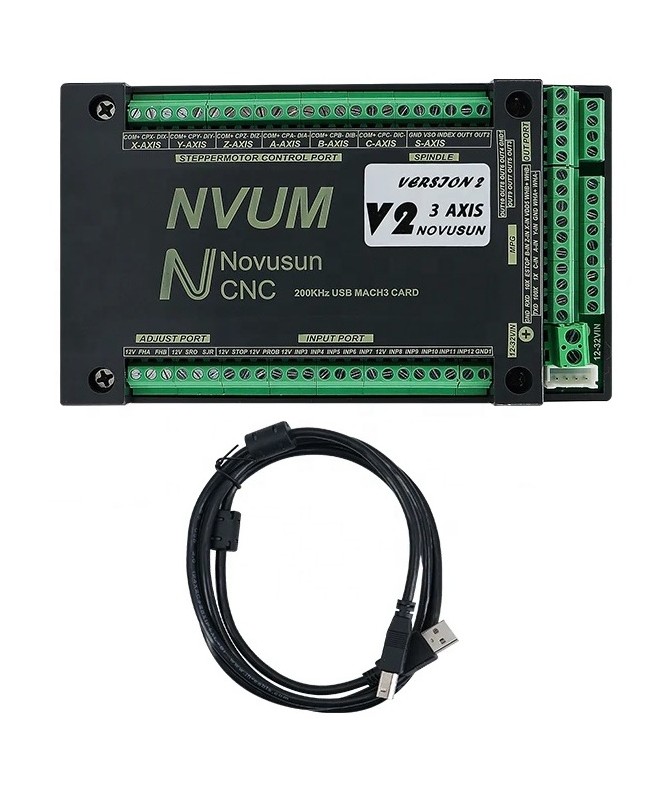 Управление за Стъпкови Мотори NVUM Mach3 3/4 Ос Контролер Карта – USB CNC