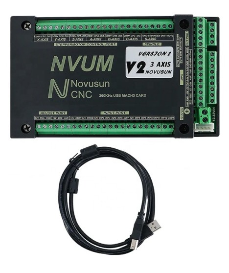 Управление за Стъпкови Мотори NVUM Mach3 3/4 Ос Контролер Карта – USB CNC