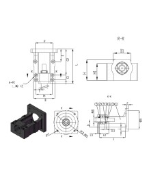 Integrated Mount for Nema 34 Motor and Ø20 Ball Screw – HM15-86