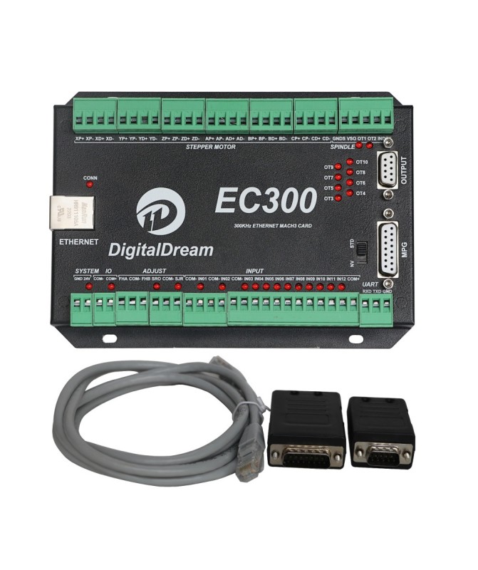 EC300 Ethernet CNC Controller for Mach3 | 3–6 Axes, 300kHz