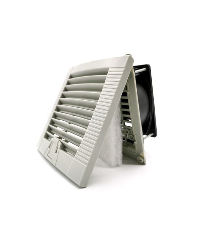Industrial Panel Fan with Filter and AC Axial Fan DS 12038ABHL – 220VAC, 22W. For Electrical Panels and Enclosures, IP54