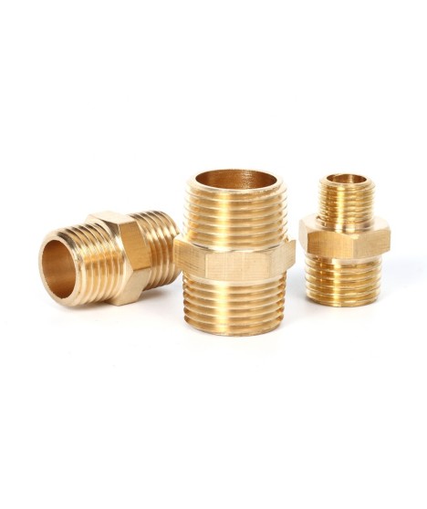 BW Pneumatic Fitting Double External Thread – Brass Connector