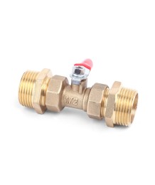 Пневматичен фитинг BW двойна външна резба – месингов конектор