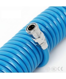 Спирален пневматичен маркуч SNS ACLW син – PU въздушен маркуч