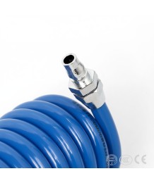 Спирален пневматичен маркуч SNS ACLW син – PU въздушен маркуч