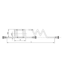 Спирален пневматичен маркуч SNS ACLW син – PU въздушен маркуч