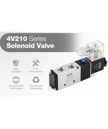 Пневматичен електромагнитен клапан 4V210-08 AC220V – 1/4″