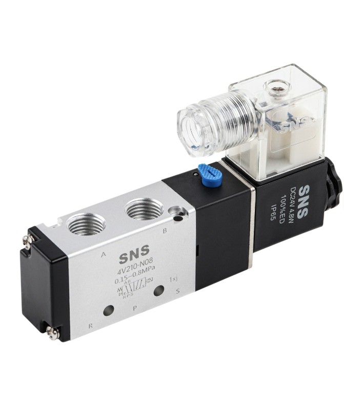 Пневматичен електромагнитен клапан 4V210-08 AC220V – 1/4″