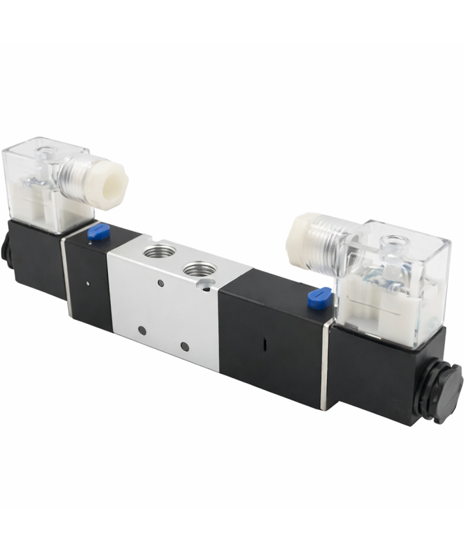 Пневматичен клапан 4M230-08E DC24V | 5/3 соленоиден вентил G1/4