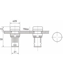 LED Сигнална лампа AD22-22DS – Ø22мм Индикатор за Електротабла