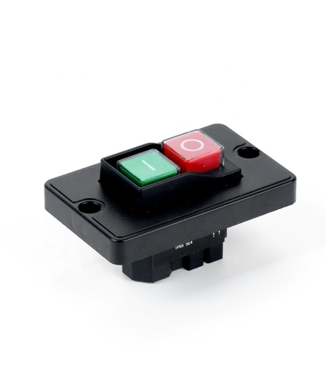 Електромагнитен бутон YCZ2-B01 – ON/OFF ключ 220V с защита