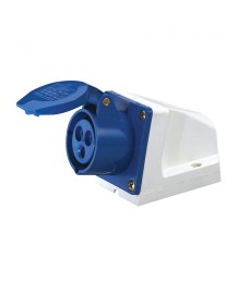 Индустриален контакт YM-113 – 16A, 230V, 3 пина (2P+E) IP44