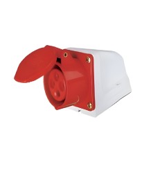 Industrial Socket YM-114 – 16A, 400V, 3P+E (4 Pins) IP44