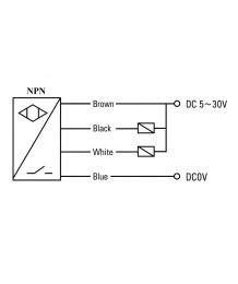 Фотоелектричен вилков сензор MOTEE UXK45 5mm NPN 5-24VDC | Индустриален датчик